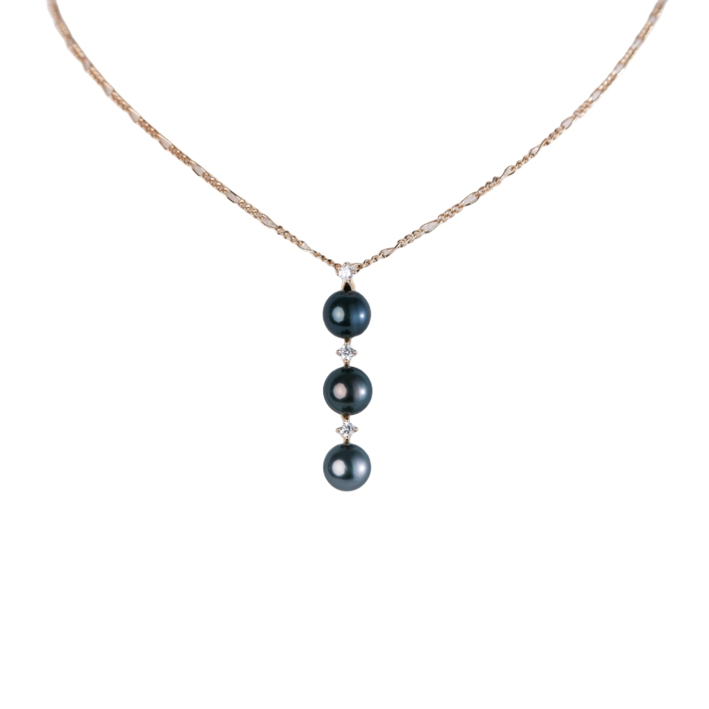Tahitian Pearl Triple Pendant Necklace