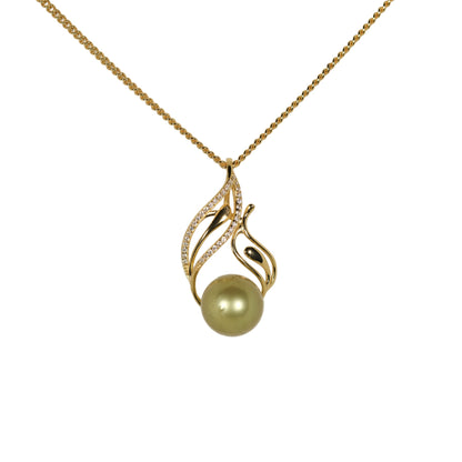 Nalu Pistachio Tahitian Pearl Necklace