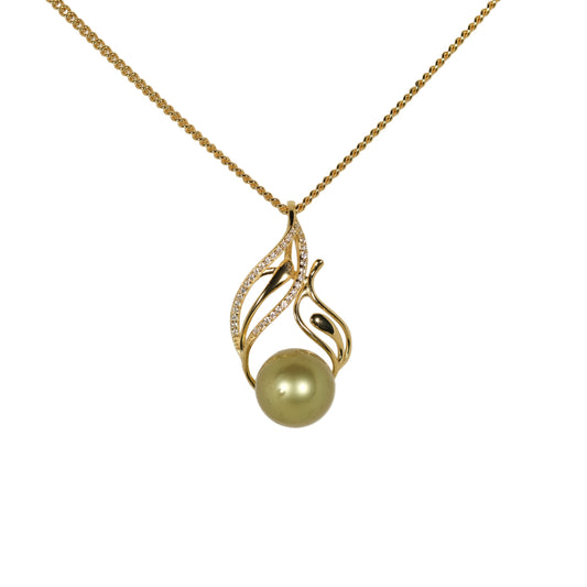 Nalu Pistachio Tahitian Pearl Necklace