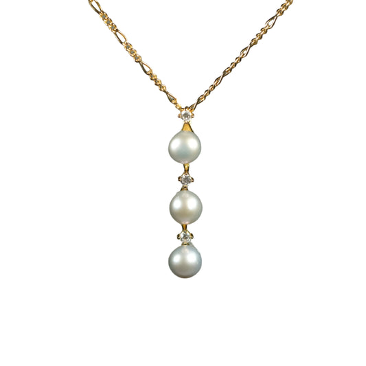Mailani Akoya Triple Pearl Necklace