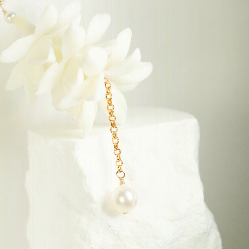 Pua Pikake Drop Down Earrings