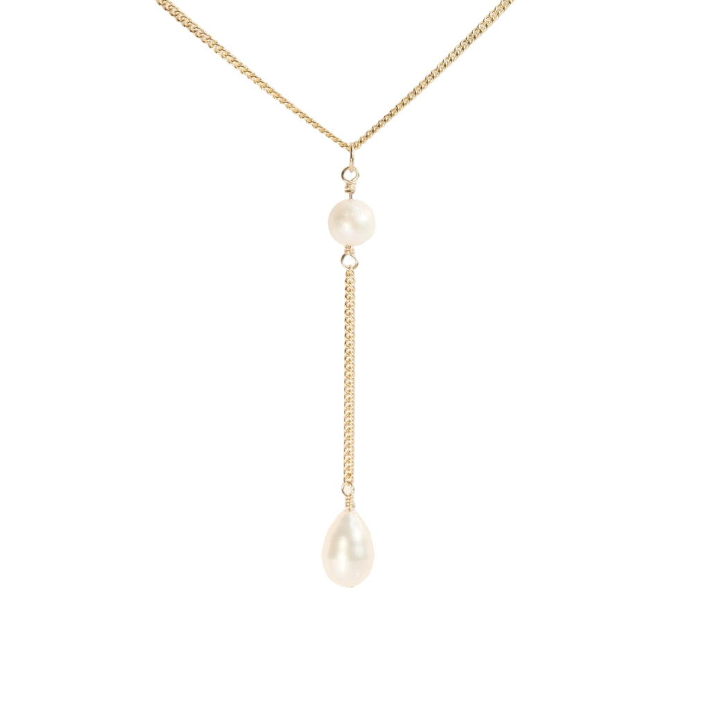 Essence Pearl Lariat Y Necklace