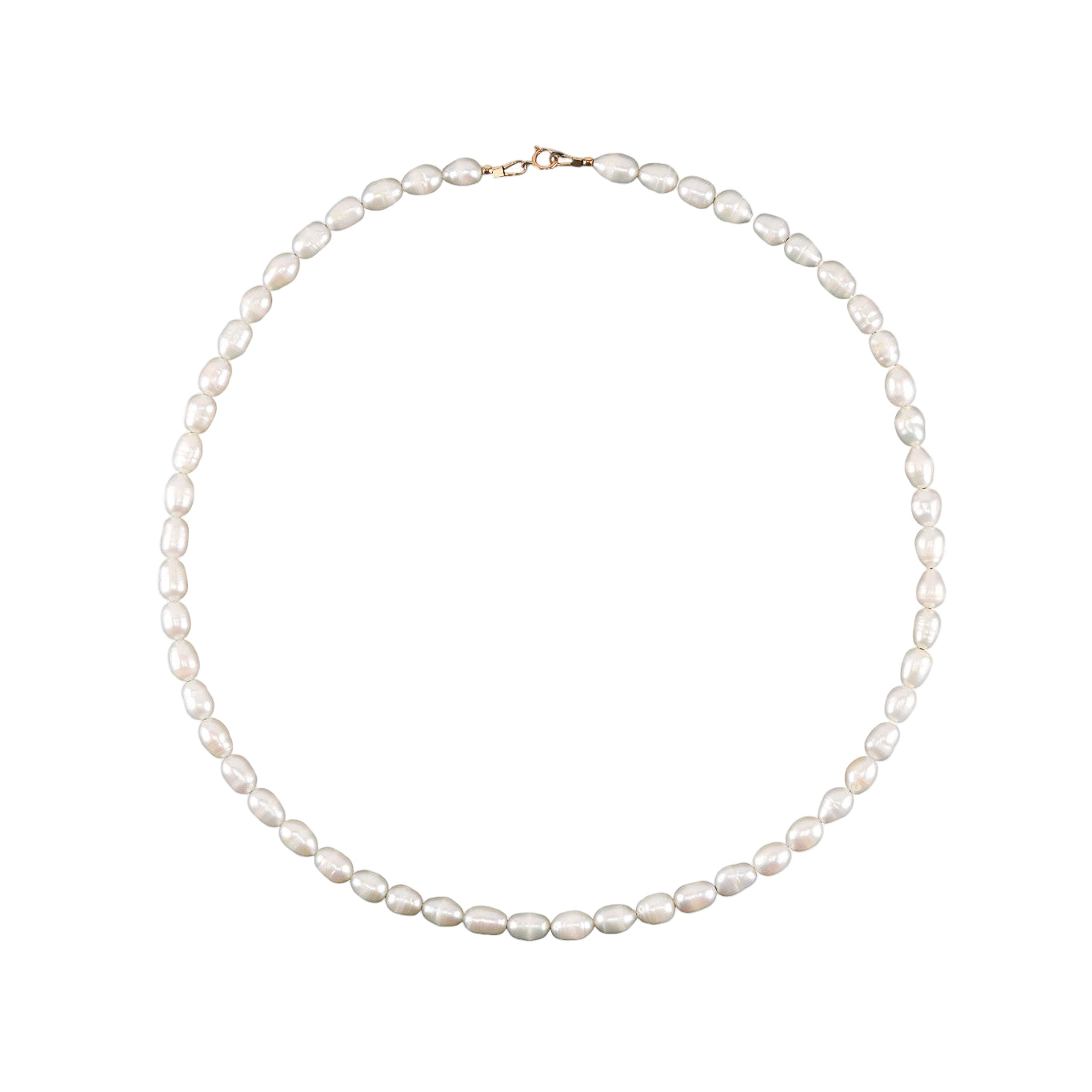 The Minimalist Baroque Rice Pearl Layering Choker Necklace